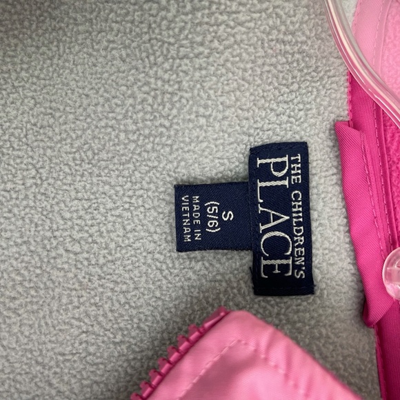 The Children's Place Pink Two-tone Sherpa Jacket Size 5-6 - Picture 3 of 3